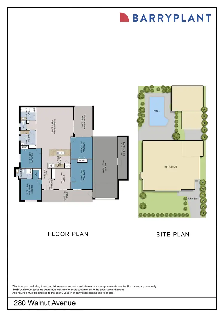 Floorplan of Homely house listing, 280 Walnut Avenue, Mildura VIC 3500