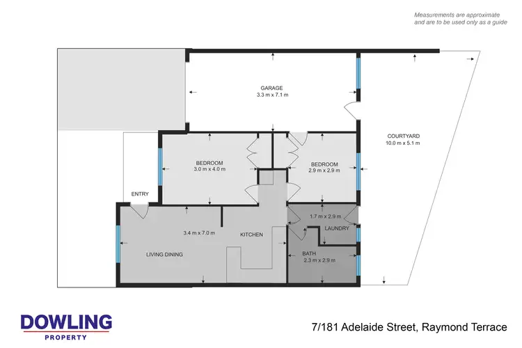 Floorplan of Homely unit listing, 7/181 Adelaide Street, Raymond Terrace NSW 2324