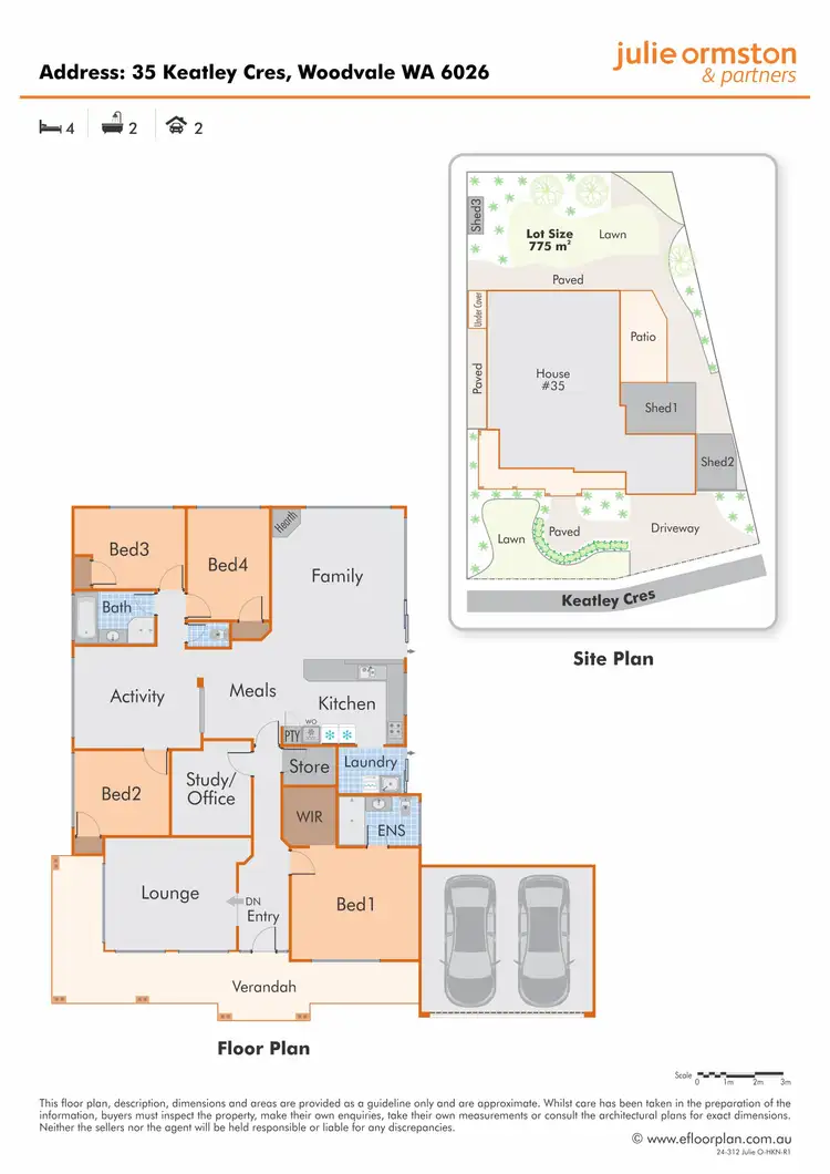 Floorplan of Homely house listing, 35 Keatley Crescent, Woodvale WA 6026