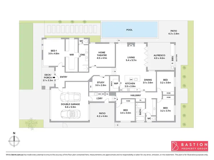 Floorplan of Homely house listing, 8 Laird Crescent, Forde ACT 2914