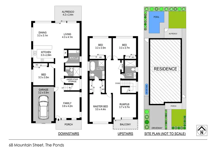 Floorplan of Homely house listing, 68 Mountain Street, The Ponds NSW 2769
