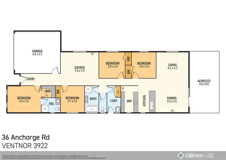 Floorplan of Homely house listing, 36 Anchorage Road, Ventnor VIC 3922