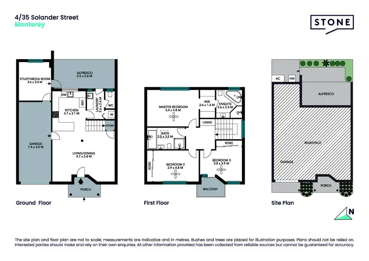 Floorplan of Homely townhouse listing, 4/35-37 Solander Street, Monterey NSW 2217