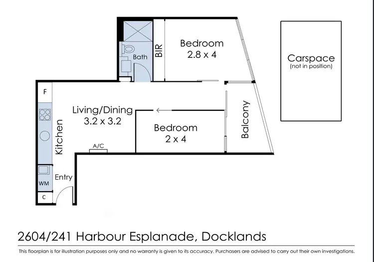 Floorplan of Homely apartment listing, 241 Harbour Esplanade, Docklands VIC 3008