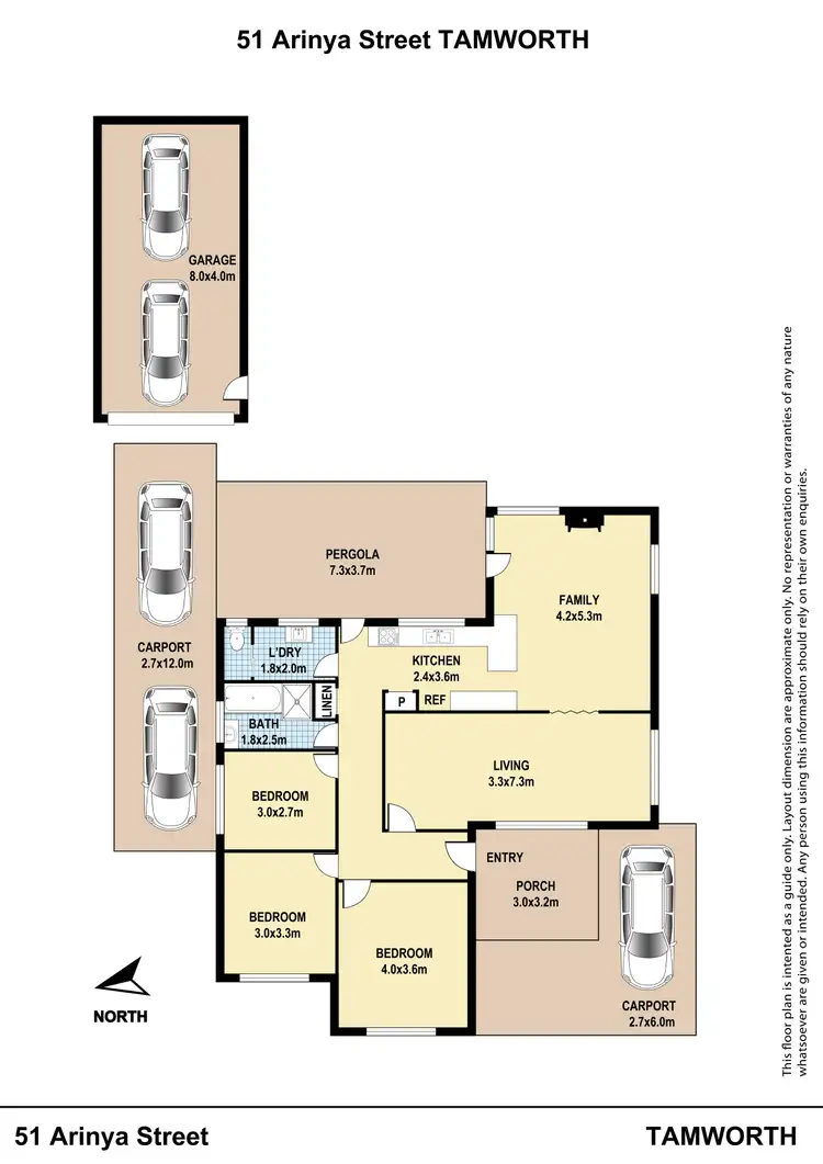 Floorplan of Homely house listing, 51 Arinya Street, Tamworth NSW 2340