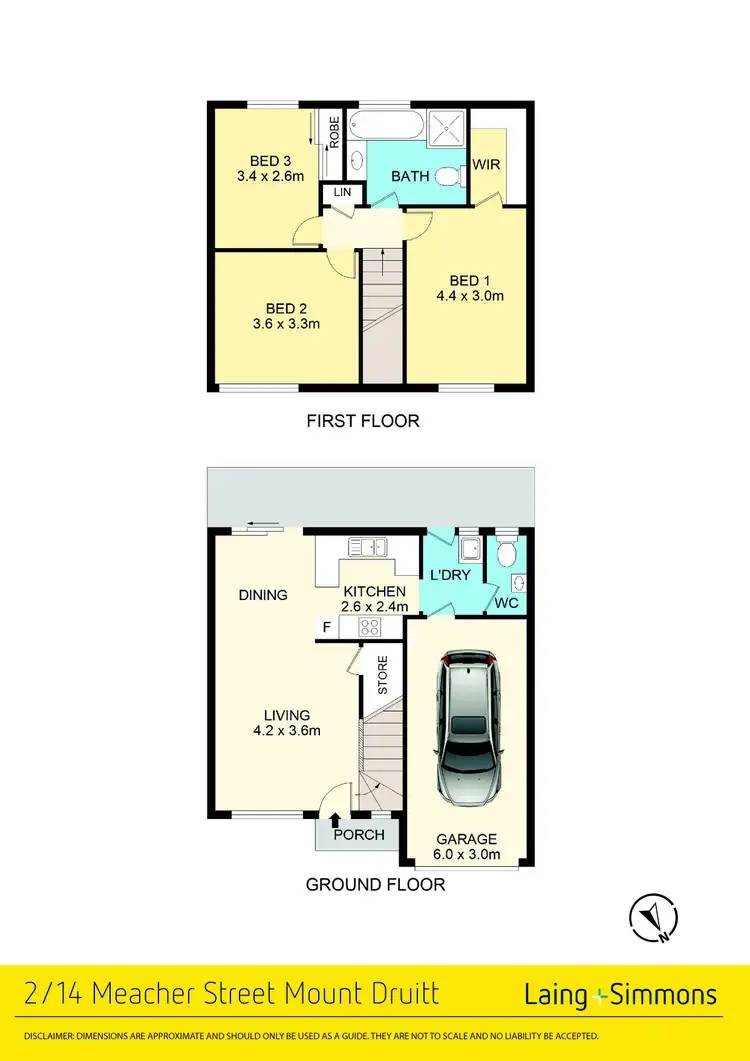 Floorplan of Homely townhouse listing, 2/14 Meacher Street, Mount Druitt NSW 2770