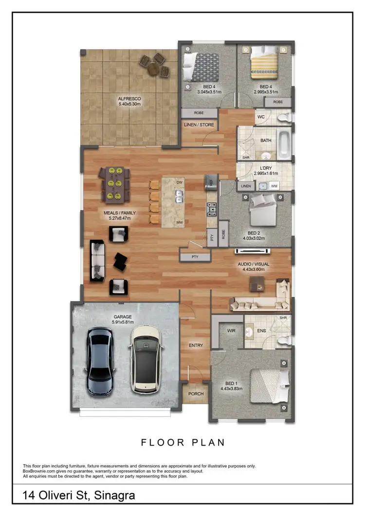 Floorplan of Homely house listing, 14 Oliveri Street, Sinagra WA 6065