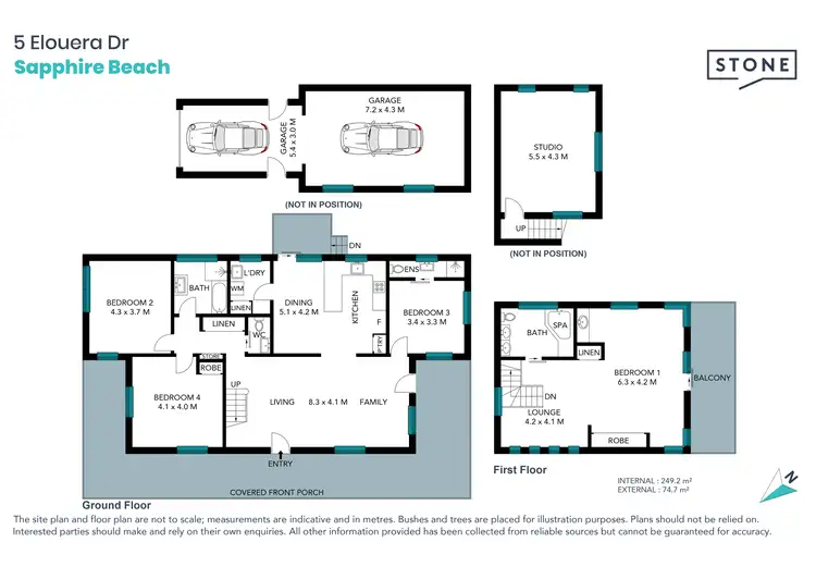 Floorplan of Homely house listing, 5 Elouera Drive, Sapphire Beach NSW 2450
