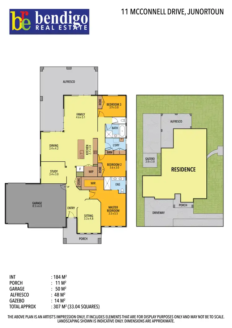 Floorplan of Homely house listing, 11 McConnell Drive, Junortoun VIC 3551