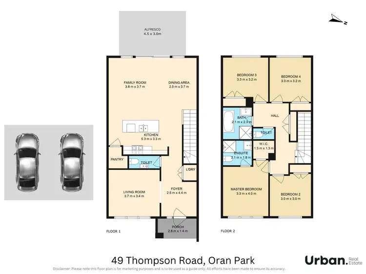 Floorplan of Homely house listing, 49 Thompson Road, Oran Park NSW 2570