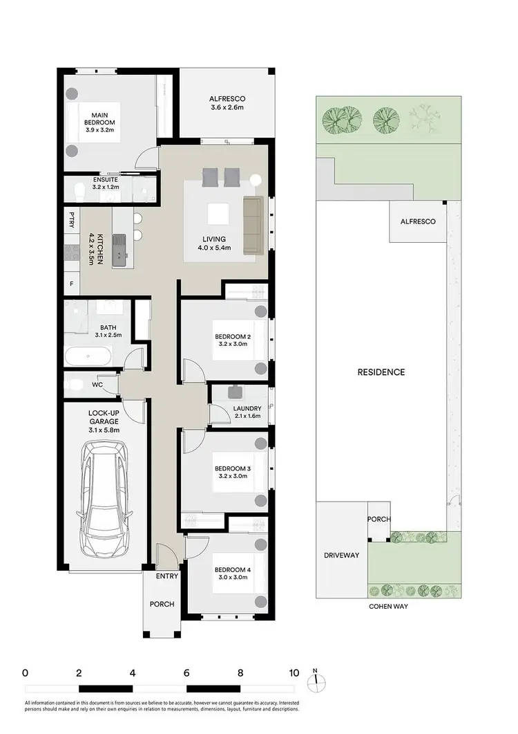 Floorplan of Homely semi-detached listing, 19b Cohen Way, Thrumster NSW 2444