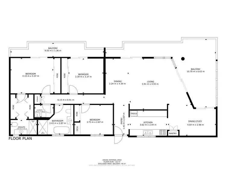 Floorplan of Homely unit listing, 348/305-341 Coral Coast Drive, Palm Cove QLD 4879
