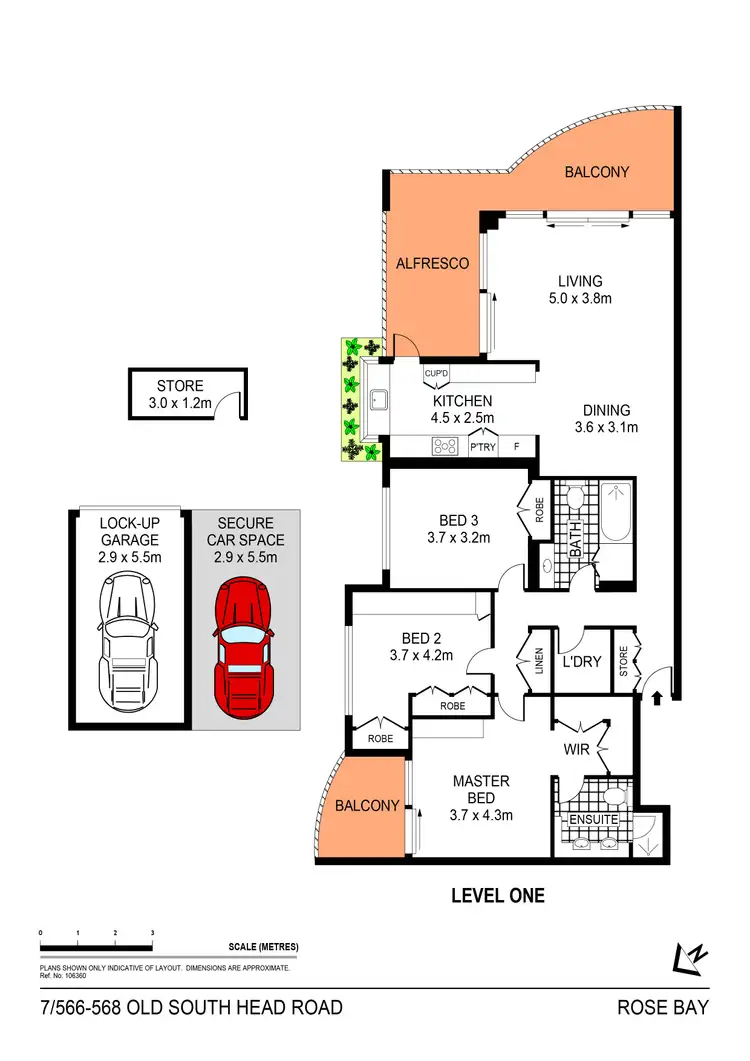 Floorplan of Homely apartment listing, 7/566-568 Old South Head Road, Rose Bay NSW 2029