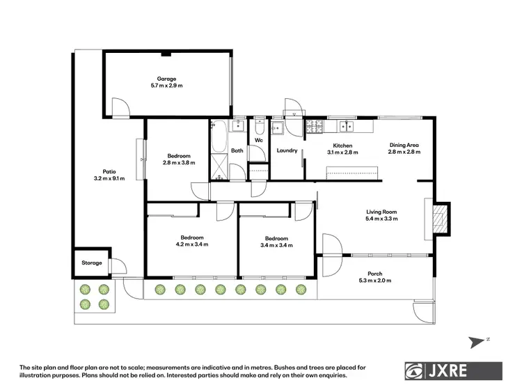 Floorplan of Homely unit listing, 1/21 Wordsworth Avenue, Clayton South VIC 3169