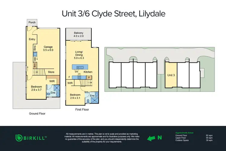 Floorplan of Homely house listing, 3/6 Clyde Street, Lilydale VIC 3140