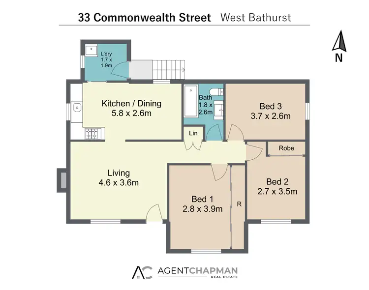Floorplan of Homely house listing, 33 Commonwealth Street, West Bathurst NSW 2795