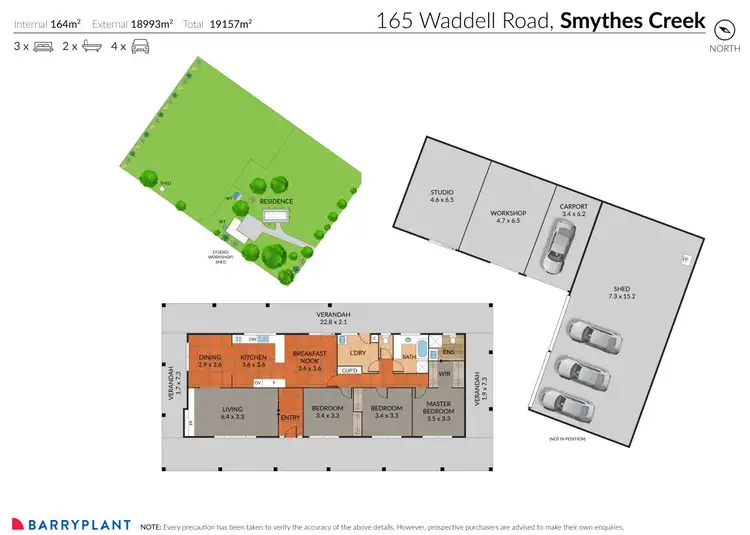 Floorplan of Homely house listing, 165 Waddell Road, Smythes Creek VIC 3351