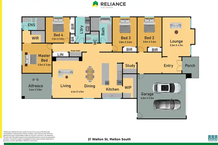 Floorplan of Homely house listing, 21 Walton Street, Melton South VIC 3338