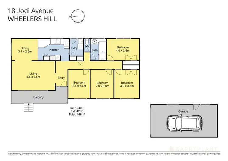 Floorplan of Homely house listing, 18 Jodi Avenue, Wheelers Hill VIC 3150