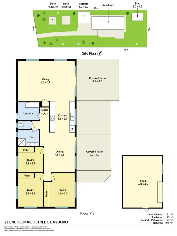 Floorplan of Homely house listing, 21 Enchelmaier Street, Dayboro QLD 4521
