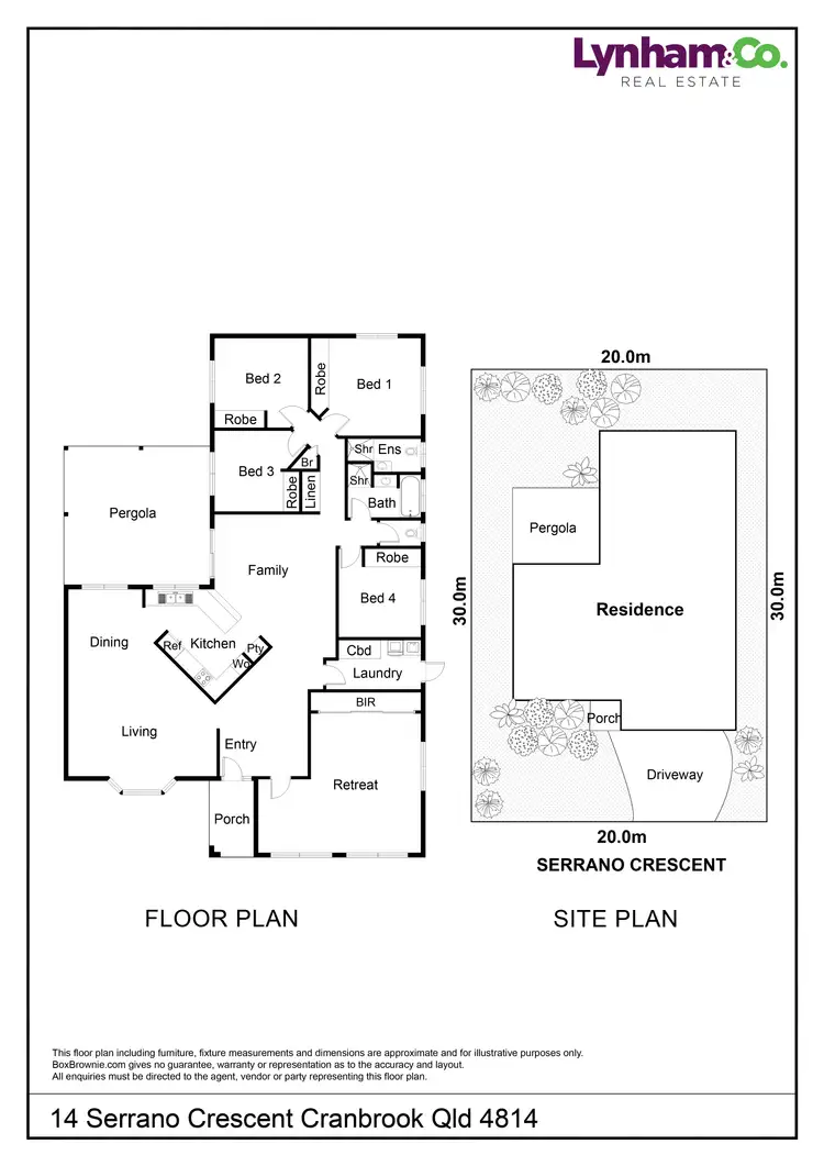 Floorplan of Homely house listing, 14 Serrano Crescent, Cranbrook QLD 4814