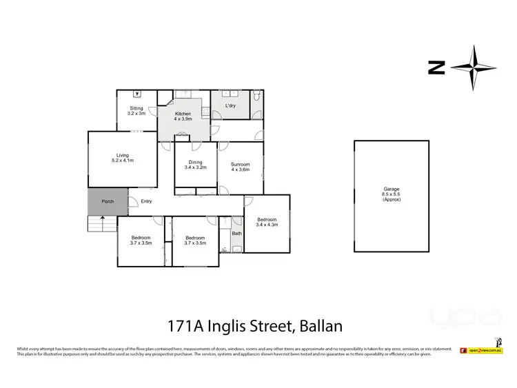 Floorplan of Homely house listing, 171A Inglis Street, Ballan VIC 3342