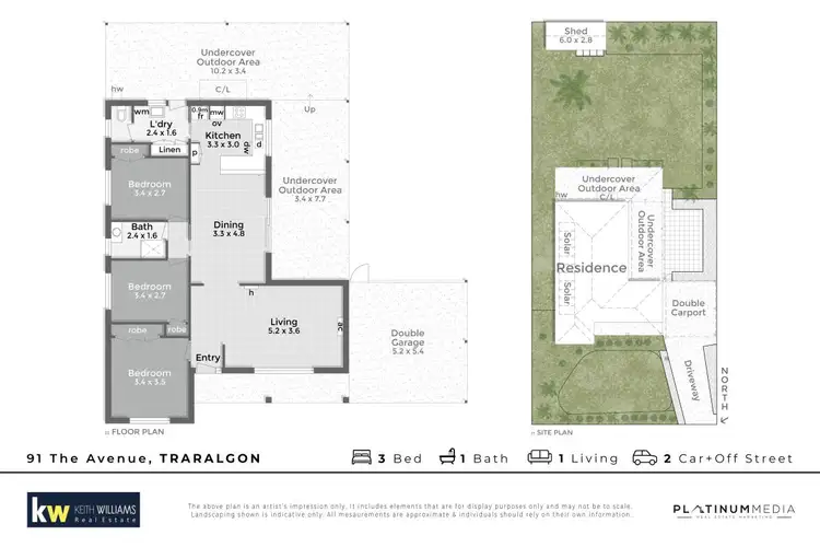 Floorplan of Homely house listing, 91 The Avenue, Traralgon VIC 3844
