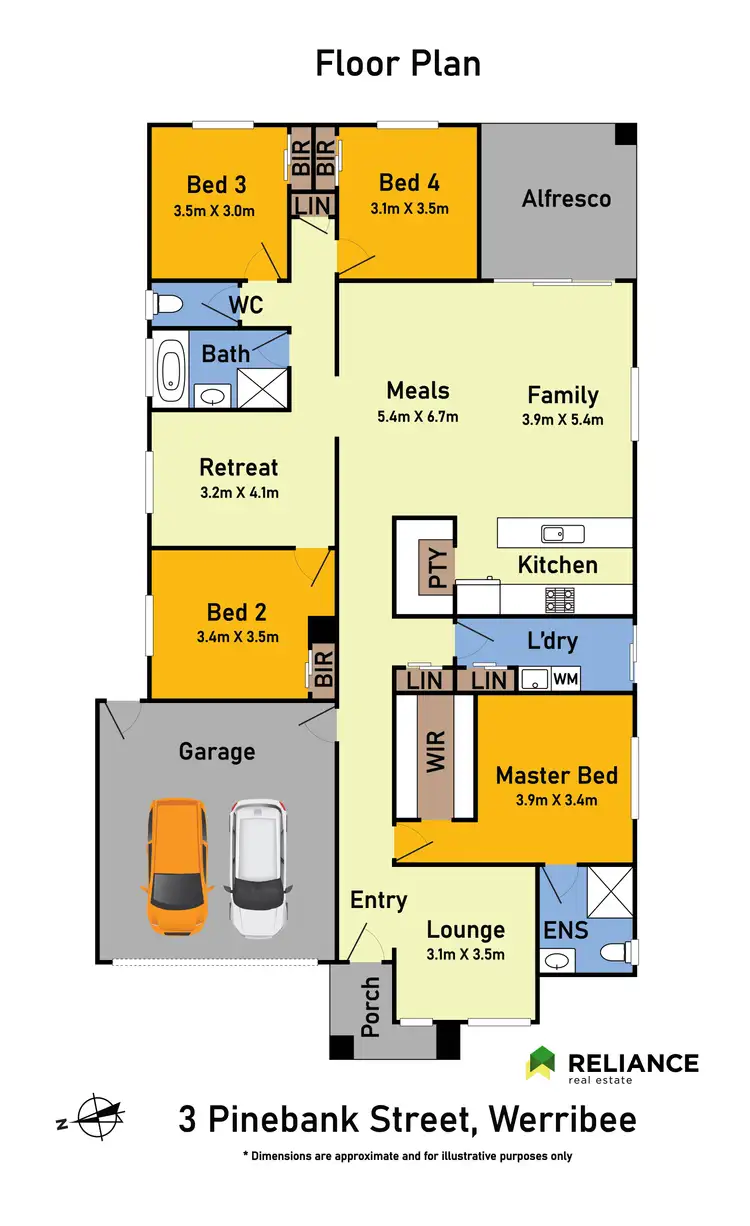 Floorplan of Homely house listing, 3 Pinebank Street, Werribee VIC 3030