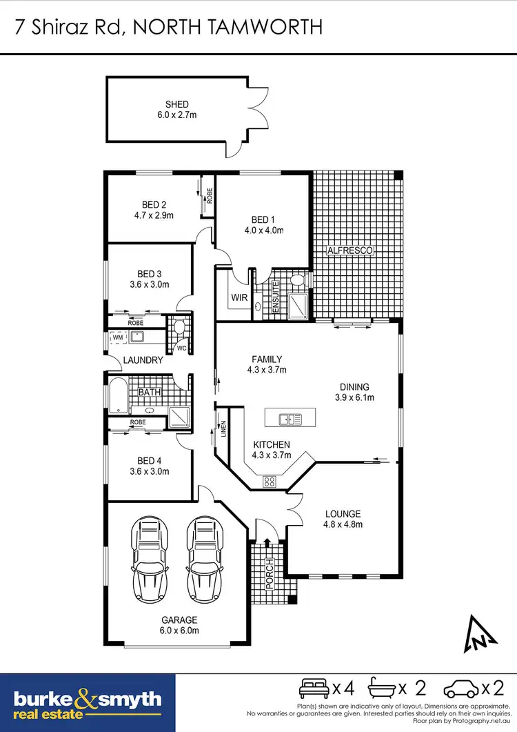 Floorplan of Homely house listing, 7 Shiraz Road, Tamworth NSW 2340