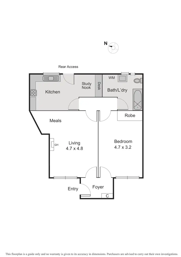 Floorplan of Homely apartment listing, 2/1 Avoca Court, Elwood VIC 3184