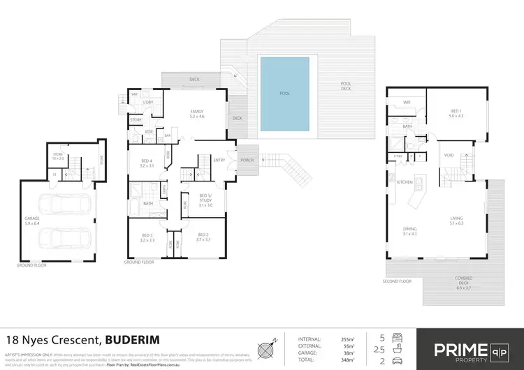 Floorplan of Homely house listing, 18 Nyes Crescent, Buderim QLD 4556