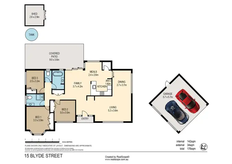 Floorplan of Homely house listing, 15 Blyde Street, Sinnamon Park QLD 4073