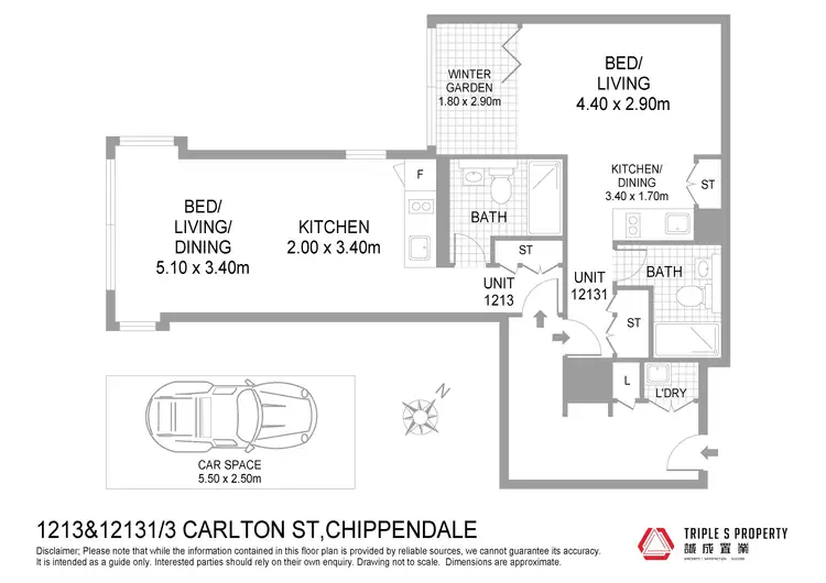 Floorplan of Homely apartment listing, 1213/3 Carlton Street, Chippendale NSW 2008