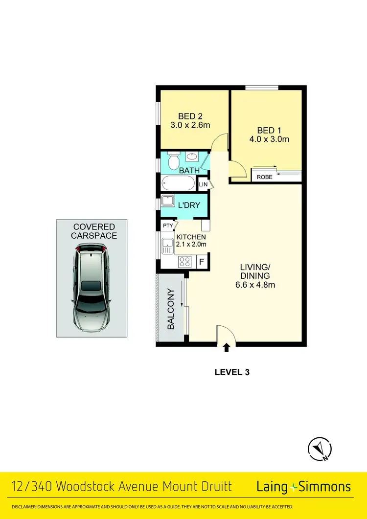 Floorplan of Homely unit listing, 12/340 Woodstock Avenue, Mount Druitt NSW 2770