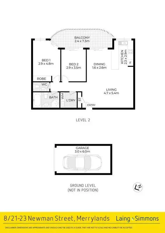 Floorplan of Homely apartment listing, 8/21-23 Newman Street, Merrylands NSW 2160