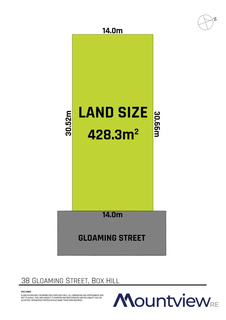 Floorplan of Homely land listing, 38 Gloaming Street, Box Hill NSW 2765