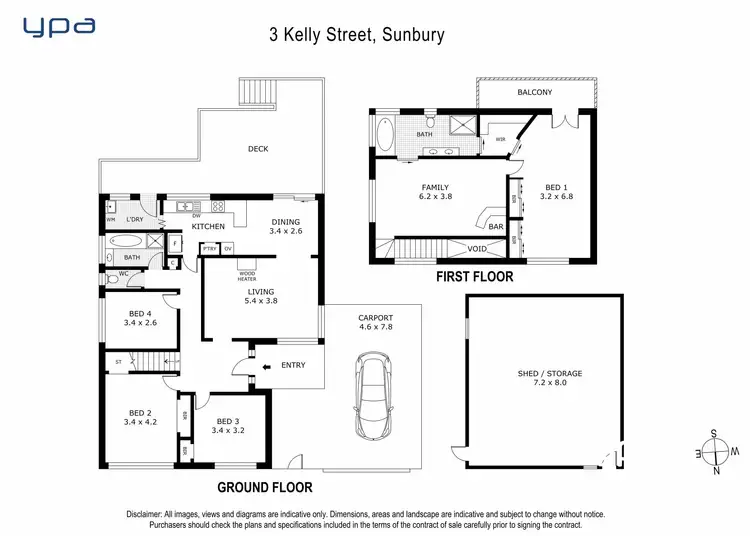 Floorplan of Homely house listing, 3 Kelly Street, Sunbury VIC 3429