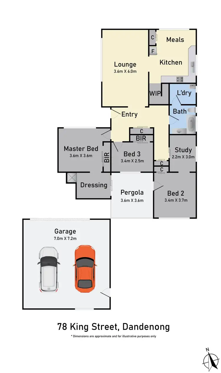 Floorplan of Homely house listing, 78 King Street, Dandenong VIC 3175