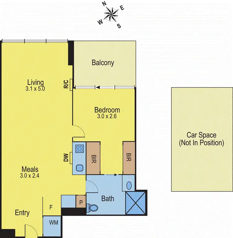 Floorplan of Homely apartment listing, 901/568 St Kilda Road, Melbourne VIC 3004