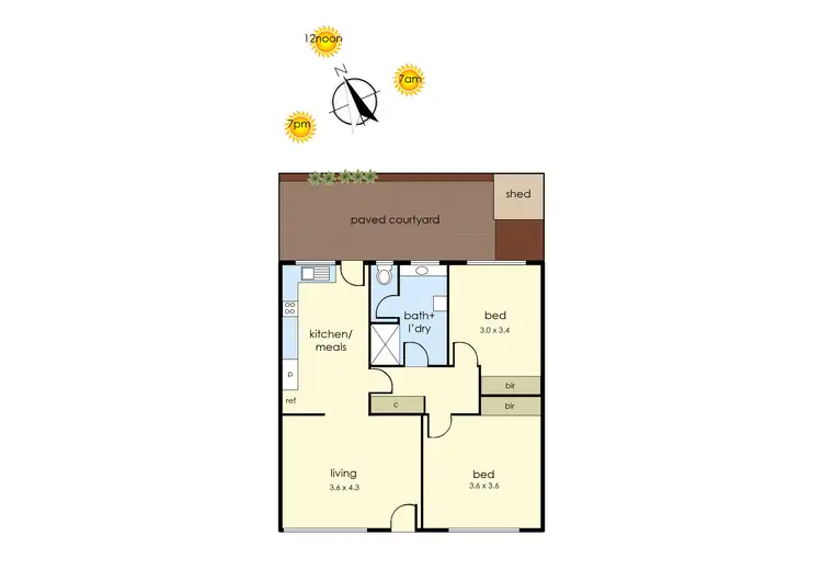 Floorplan of Homely unit listing, 2/10-12 Spray Street, Frankston VIC 3199