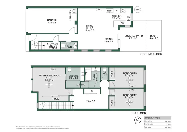 Floorplan of Homely townhouse listing, 42/1-9 Cascade Drive, Underwood QLD 4119