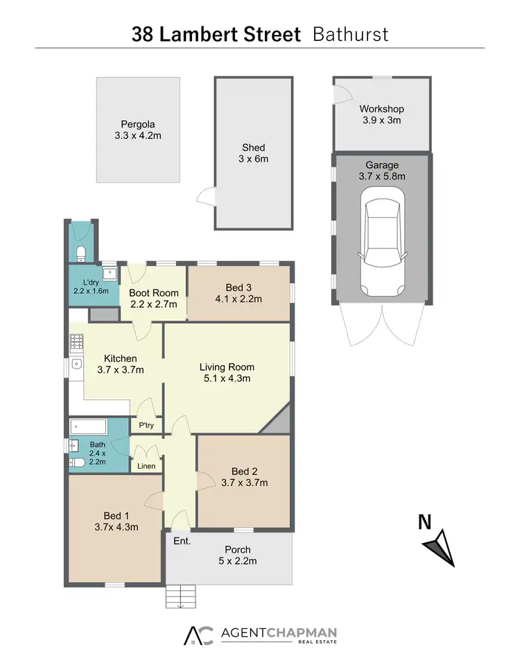 Floorplan of Homely house listing, 38 Lambert Street, Bathurst NSW 2795