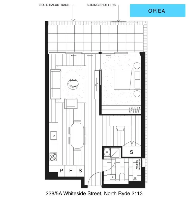 Floorplan of Homely apartment listing, 228/5A Whiteside Street, North Ryde NSW 2113