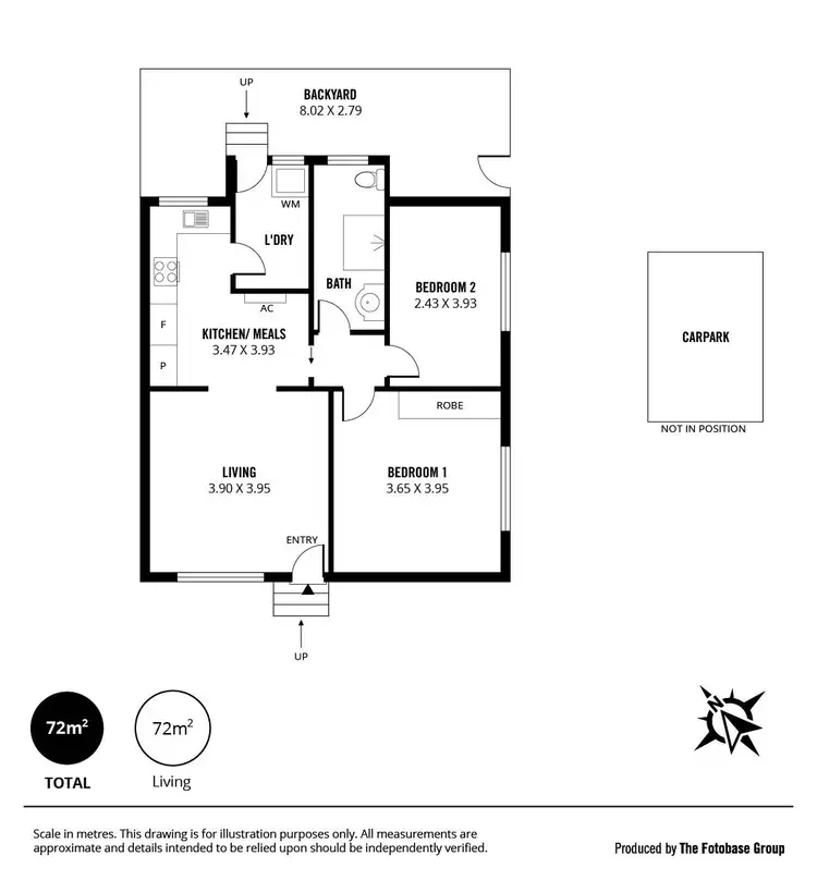 Floorplan of Homely unit listing, 1/147 North East Road Road, Manningham SA 5086