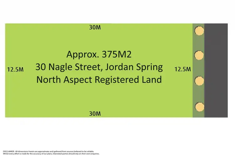 Floorplan of Homely land listing, 30 Nagle Street, Jordan Springs NSW 2747