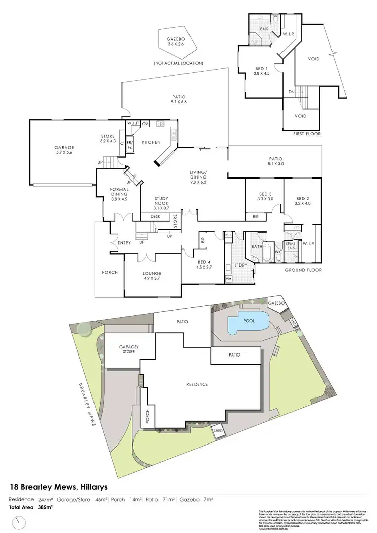 Floorplan of Homely house listing, 18 Brearley Mews, Hillarys WA 6025