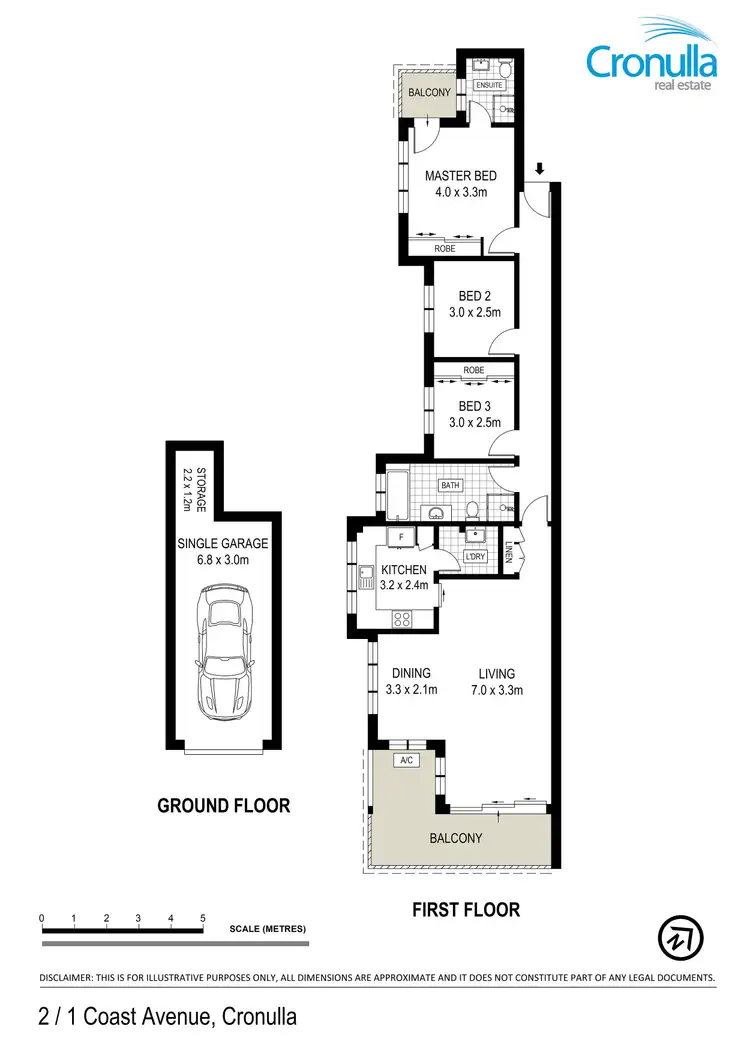 Floorplan of Homely apartment listing, 2/1 Coast Avenue, Cronulla NSW 2230
