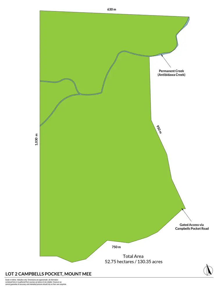 Floorplan of Homely land listing, Campbells Pocket Road, Campbells Pocket QLD 4521