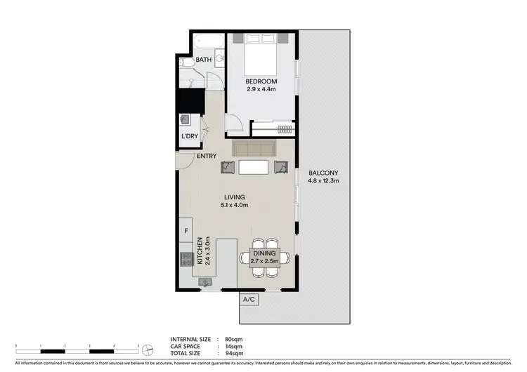 Floorplan of Homely unit listing, 7/47 Railway Crescent, Burwood NSW 2134