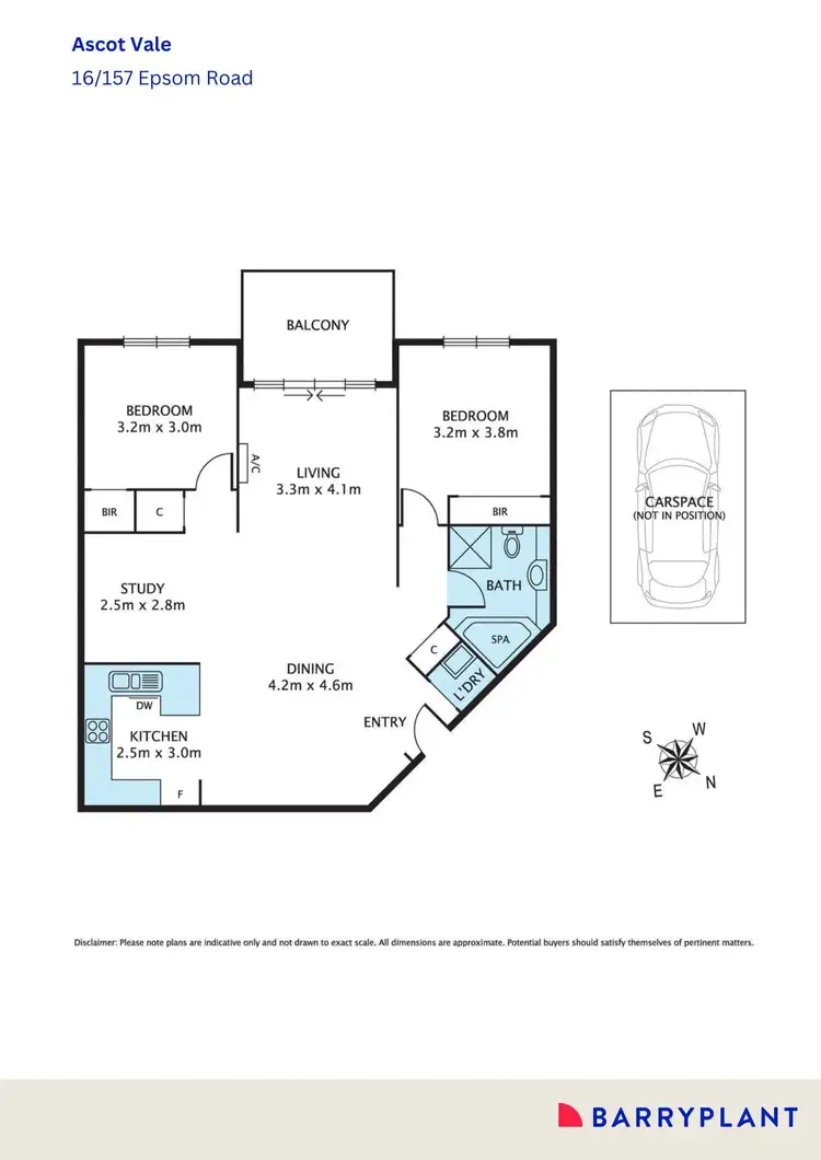 Floorplan of Homely apartment listing, 16/157 Epsom Road, Ascot Vale VIC 3032